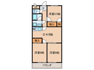 ＴステージミカーレＩＩの物件間取画像